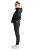 Women's FlexFit Zip Sauna Suit Full Body black/grey
